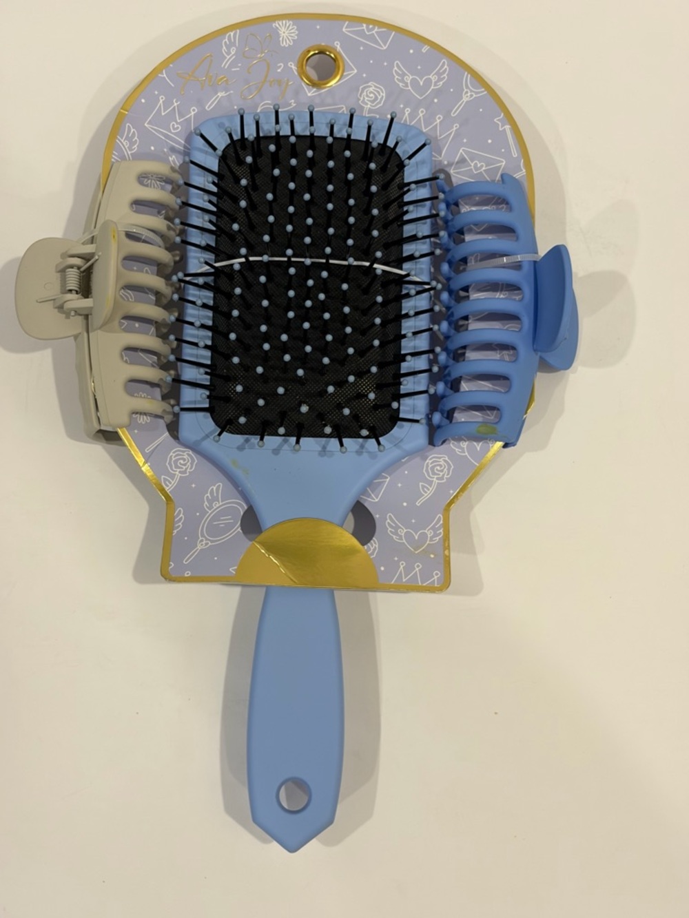 NWT Ava Joy Smooth & Secure Hair Brush Clip Set